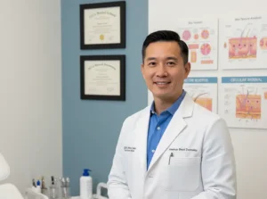 Picture of By: Dr. Michael Chen, MD, FAAD <br> <span>Board-Certified Dermatologist specializing in Men's Professional Skincare</span>